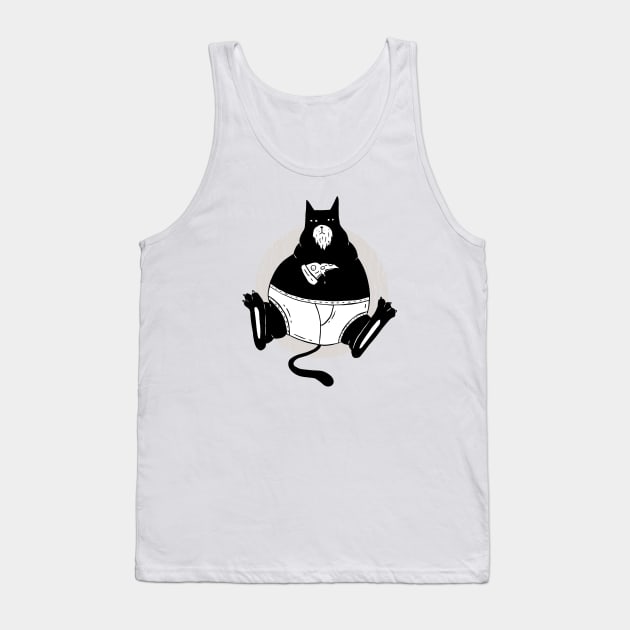 Pizza Cat Tank Top by LR_Collections